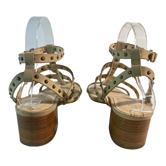 Sole Society Womens Size 8.5 Strappy Studded Sandals Heels - Picture 5 of 7